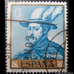 Espagne 01101 peinture de Pedro Pablo Rubens 3Ptas de 1962