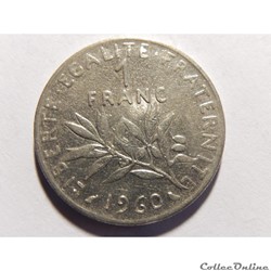1 franc semeuse 1960