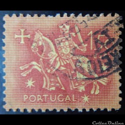 Portugal 00781 chevalier à cheval 1.50$ de 1953
