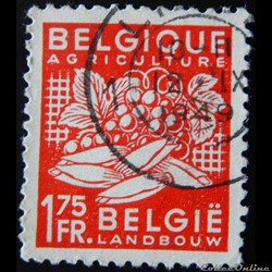 Belgique 00764 agriculture 1.75F de 1948