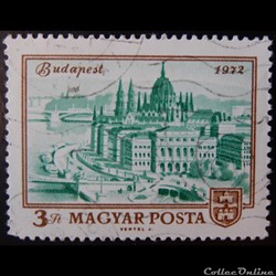 Hongrie 02270 vue de Budapest en 1872 3ft de 1972