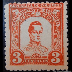 Colombie 00103 général Cordoba 3c de 1899