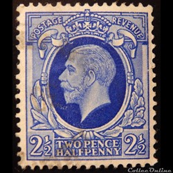 Royaume-Uni 00191 roi Georges V 2 1/2d de 1935