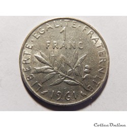 1 franc semeuse 1961