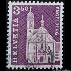 Suisse 00798 Abbaye Bénédictine d'Engelberg, Obwalden 3.50F de 1967