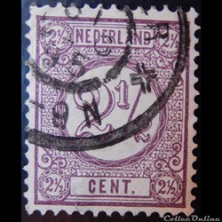 Pays-Bas 00033A chiffre 2 1/2c de 1876