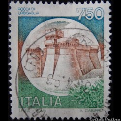 Italie 01891 château de Urbisaglia 750 lires de 1990