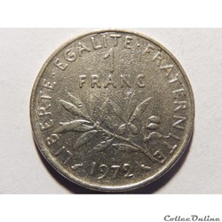 1 franc semeuse 1972