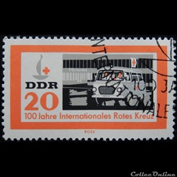 Allemagne RDA 00662 ambulance 20pf de 1963