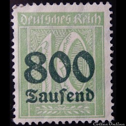 Allemagne Reich 00274 chiffre 800 000RM de 1923