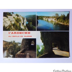 CP de l'Ardèche, Les Gorges au défilé de Ruoms