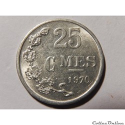 Luxembourg, 25 centimes de 1970
