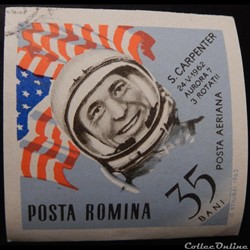 Roumanie PA0202 Scott Carpenter 35 bani de 1964