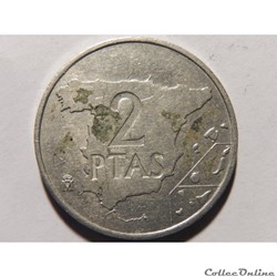 Espagne, 2 pesetas de 1984