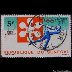 Sénégal PA0113 JO d'hiver de Sapporo 5F de 1972