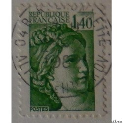 02154 Sabine République Française 1F40 vert