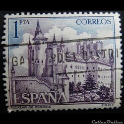 Espagne 01208 Alcazar de Ségovie 1Ptas de 1964