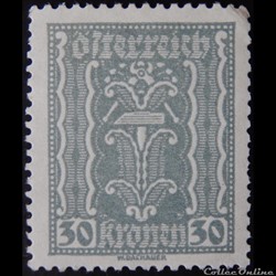 Autriche 00265 symbolisme : marteau et pince 30kr de 1922