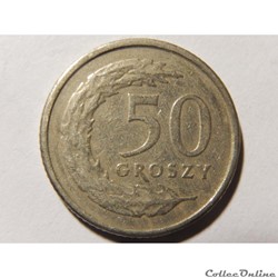 Pologne, 50 groszy de 1992