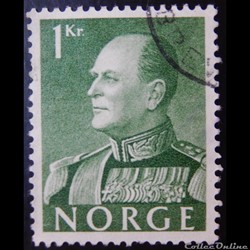 Norvège 00386 roi Olaf V 1krone de 1959