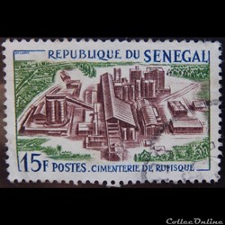 Sénégal 00237 cimenterie de Rufisque 15F de 1964