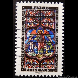 AA01357 Cathédrale Notre-Dame de Bayeux lettre verte
