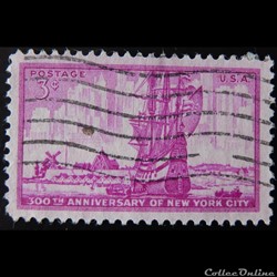 Etats Unis 00578 voilier, New-York 3c de 1953