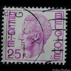 Belgique 01749 roi Baudouin 25F de 1975