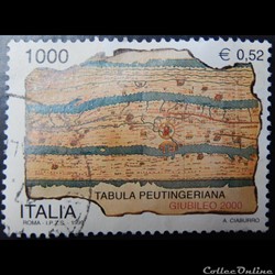 Italie 02393 table de Peutinger 1000 lires, 0.52 € de 1999