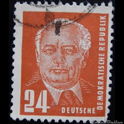 Allemagne RDA 00007 président Wilhelm Pieck 24pf de 1950