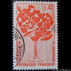 01716 Donneurs de sang bénévoles des PTT 1952-1972 0.40F