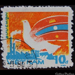 Viet-Nam 00527 coopération pour la paix 10d de 1984