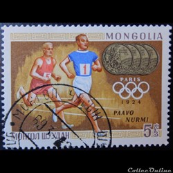 Mongolie 00469 JO Paavo Nurmi 5 M de 1969