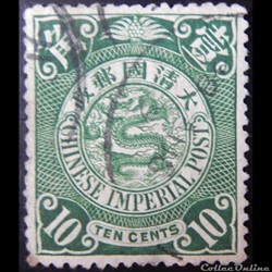Chine impériale 00040 dragon 10cents de 1897