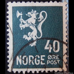Norvège 00233 lion 40ore de 1941