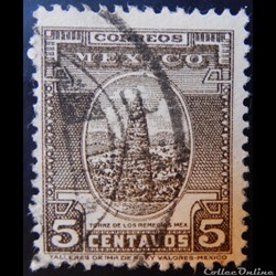 Mexique 00524 tour des remèdes 5c de 1937
