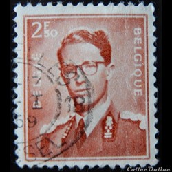 Belgique 01028 roi Baudouin 2F50 de 1957