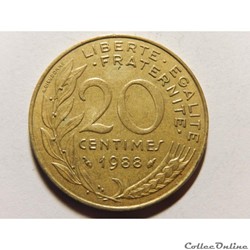20 centimes Marianne 1988