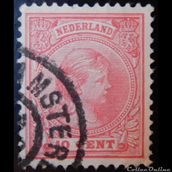 Pays-Bas 00037 princesse Wilhelmina 10c de 1891