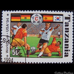 Tanzanie 01715B Championnat du monde de Football de 1994 groupe C 50 TSh