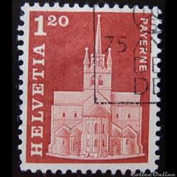 Suisse 00822 Eglise Abbaye Payerne 1.20F de 1968