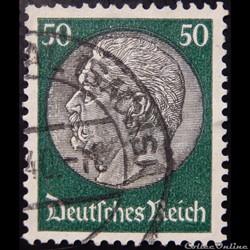 Allemagne Reich 00458 président Paul Von Hindenburg 50pf de 1933