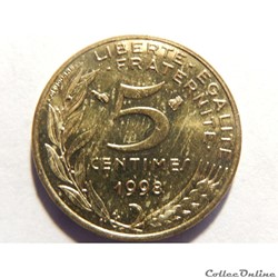 5 centimes Marianne 1998