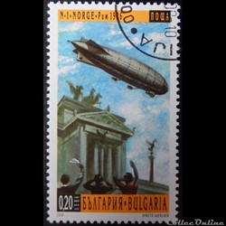 Bulgarie 03877 Nobile N1 "Norge" au-dessus de Rome 0.20Lev de 2000