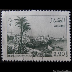 Algérie 00940 vue d'Alger, Bab Azzoun en 1830 2.90d de 1989