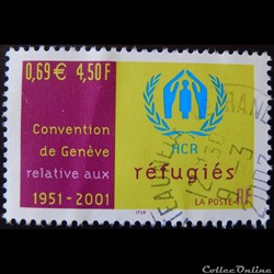 03416 Convention de Genève relative aux refugiés 1951-2001 0,69 € - 4F50