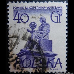 Pologne 00806 Mikolaj Kopernik 40Gr de 1955