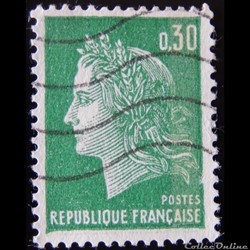 01611B La République de Cheffer 0.30F vert de 1970