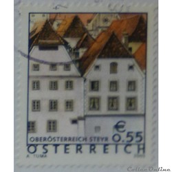 Autriche 02247 Maisons gothiques, Steyr, Haute-Autriche 0.55€ de 2003