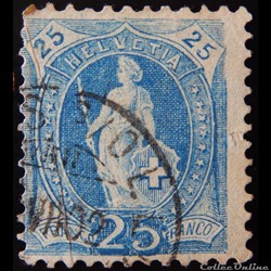 Suisse 00073 Helvetia 25cts de 1899